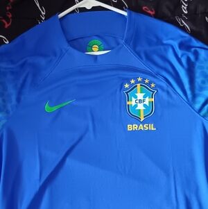 Nike Brazil Blue Soccer Jersey